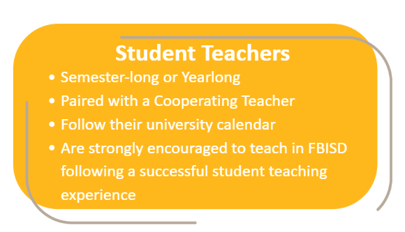 FBISD Student Teacher Information
